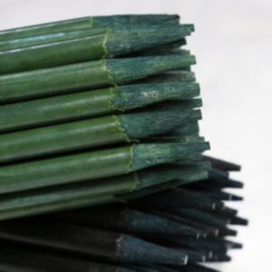 green bamboo sticks